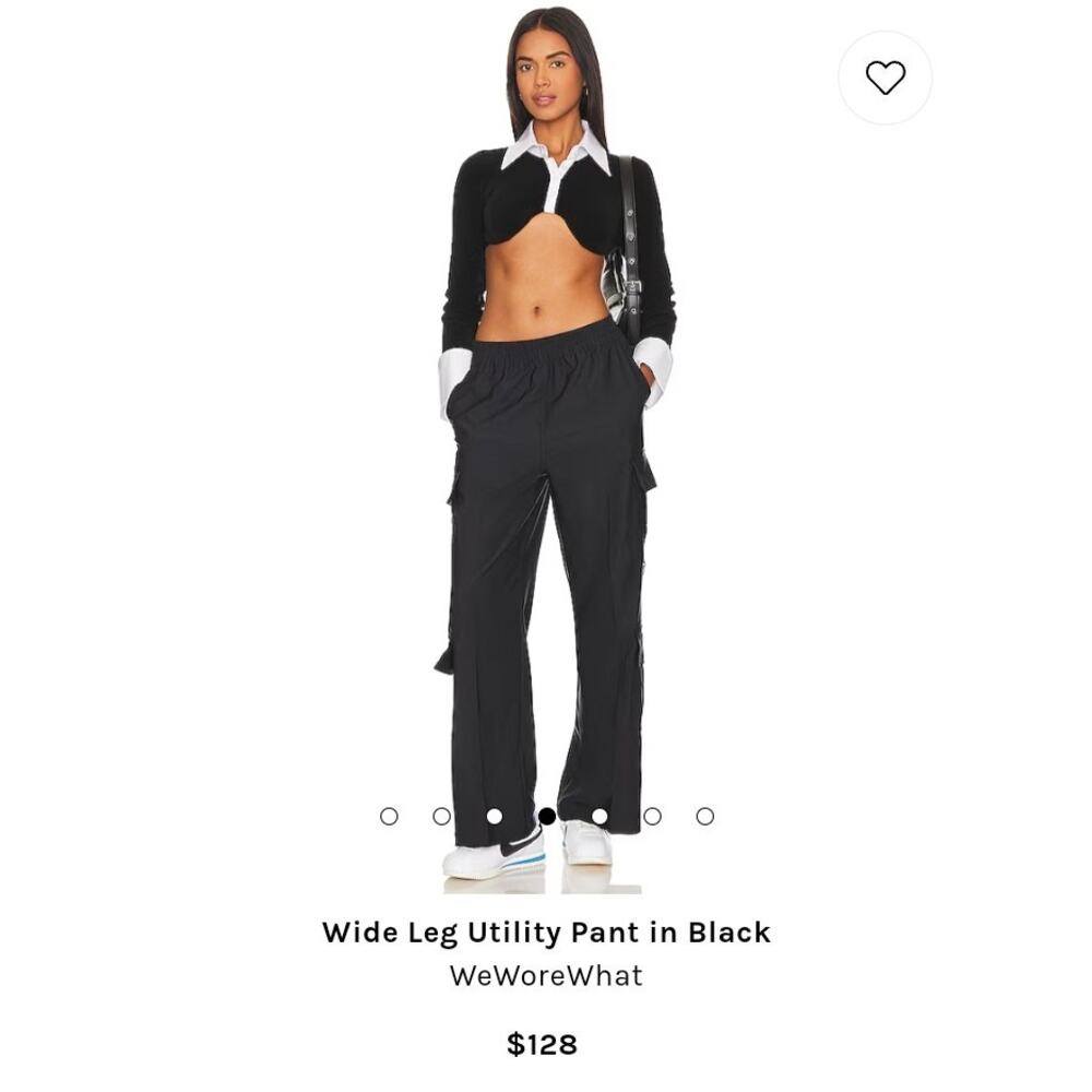 WeWoreWhat WIDE LEG UTILITY PANT, Womens size M, NWT, MSRP $128